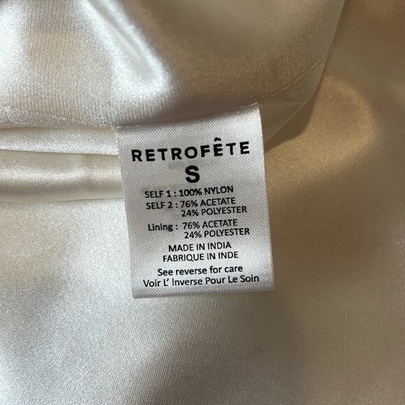 Retrofete Meridian Sheer Palm Tree Crystal Bead Embellished Maxi Dress Sz Small - Picture 16 of 16